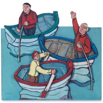 Boats with People by 
																	Conrad Furey