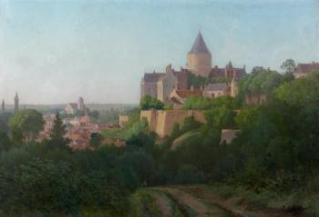 Vue de Chateaudun et de son donjon by 
																	Prosper Galerne