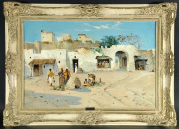 Handels- und Verkaufsszene in Tétouan in Marokko by 
																	Henry S Lynton