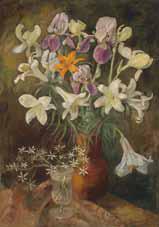 Blumenstrauß in einer Vase by 
																	Alfred Ziethlow