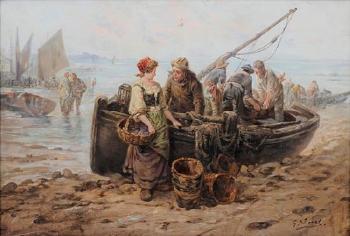 Pescadores en la playa by 
																	G Vorel