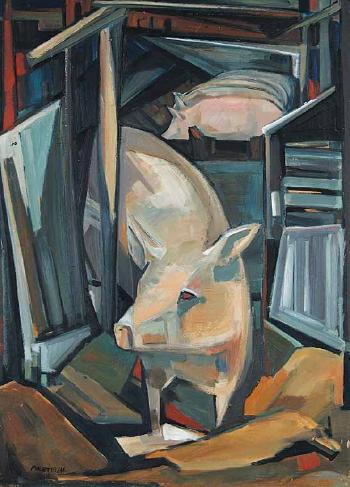 Untitled - Pigs by 
																	Wynona Mulcaster