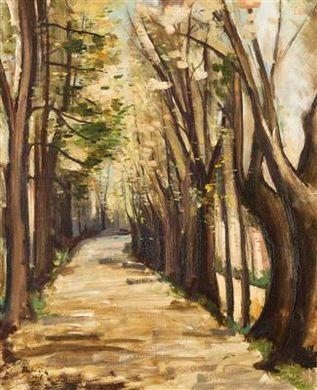 Path among trees by 
																	Josef Hubacek