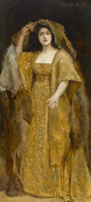 A portrait of an actress by 
																	Georges Achille-Fould