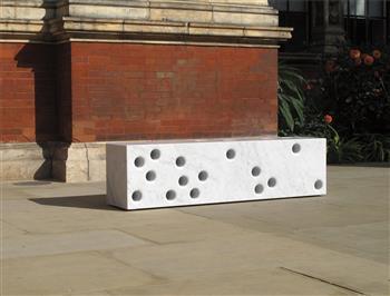 Unique 'Western Façade' bench, for 'Bench Years', commissioned by the London Design Festival by 
																	 Barber Osgerby