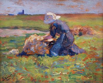 Frau auf dem Feld by 
																	Henning Edens