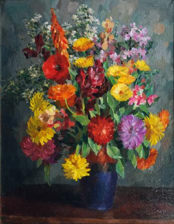 Farbenfroher Blumenstrauß by 
																	Walter Tanck