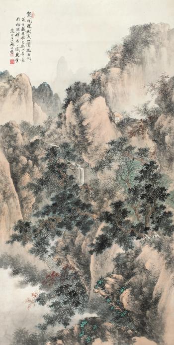 Landscape by 
																	 Qi Dakui