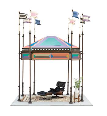 Freestanding kiosk by 
																	Charles Eames