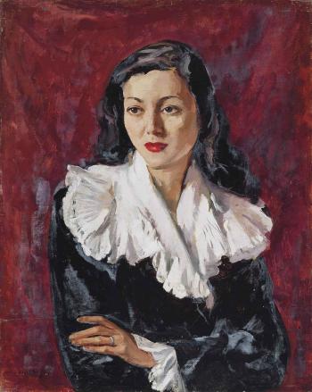 Portrait of Mrs Julie Lynn by 
																	Philip Naviasky