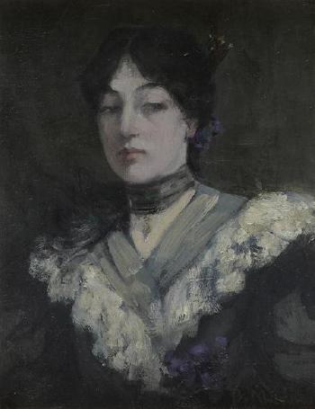 Lady In A Lace Collar by 
																	Bessie Macnicol