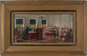 Signing of the Declaration of Independence by 
																	Albert Rosenthal