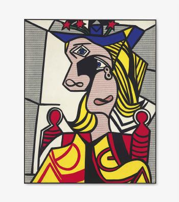 Woman with Flowered Hat by 
																	Roy Lichtenstein