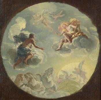 Apollo und Phaeton by 
																			Johann Michael Rottmayr