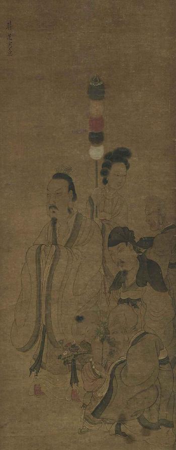 Figures after Chen Hongshou by 
																	 Jiang Lian
