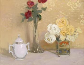 Still Life with Roses by 
																	Ferenc Olgyai