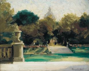 Luxembourg gardens gate, Paris by 
																	Harry A Neyland