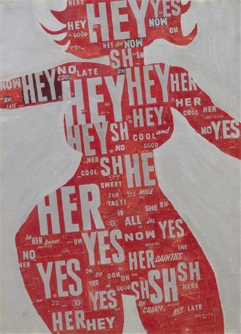 Hershey Bar girl by 
																	Al Hansen