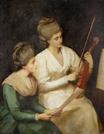 The Music Lesson by 
																	William Frederick Yeames