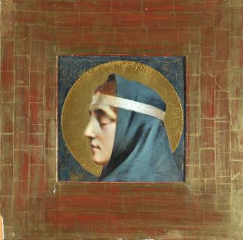 Bildnis einer Heiligen by 
																	Gerolamo Cairati