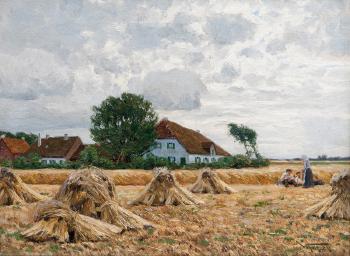 Getreideernte by 
																	Wilhelm Fritzel