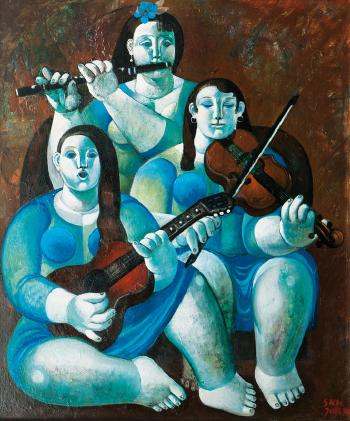 Musizierende Frauen by 
																	Susanne Kandt-Horn