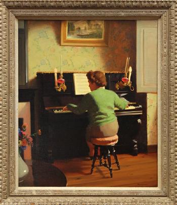 Piano Teacher by 
																			Francis Henry Beaugureau