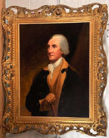 Portrait of George Washington by 
																			Robert Edge Pine