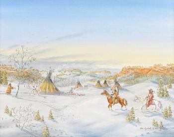 Lakota Winter by 
																			Jon Fyeld