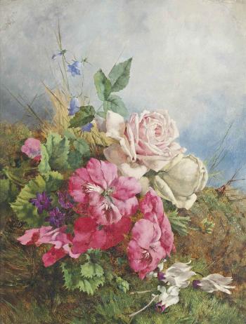 A wild bouquet by 
																	Annie Feray Mutrie