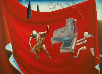 La Musique Or L'orchestre Rouge Or Les Sept Arts by 
																	Salvador Dali