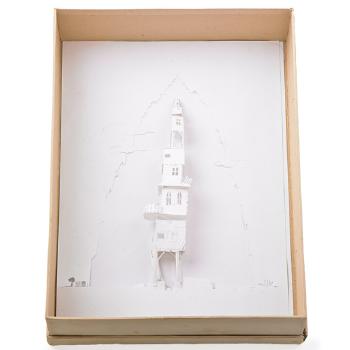 18.2 Cm-tall Babel Tower by 
																	Peter Callesen