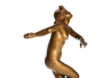 Nude dancer by 
																			Alphonse Saladin