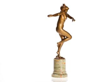 Nude dancer by 
																			Alphonse Saladin