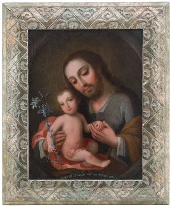 San José con Jesús Niño by 
																	Jose de Paez
