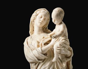 Virgin And Child With The Infant St. John The Baptist by 
																			Lucas Faydherbe
