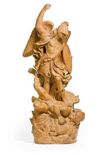 The Archangel St. Michael Vanquishing The Devil by 
																			Giuseppe Sanmartino