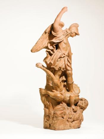 The Archangel St. Michael Vanquishing The Devil by 
																			Giuseppe Sanmartino