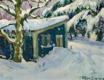 My winter studio, Fairlee, VT by 
																	Henry R Macginnis