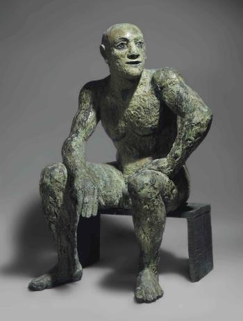 Seated Man II by 
																	Elisabeth Frink