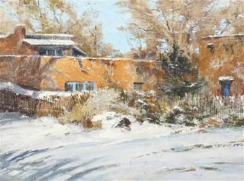 Painted off of Canyon Road at Christmas time in Santa Fe, N.M. by 
																	Albert George Handell
