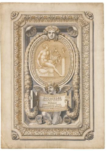An Engraved Antique Gem In An Elaborate Decorative Setting by 
																	Girolamo Odam