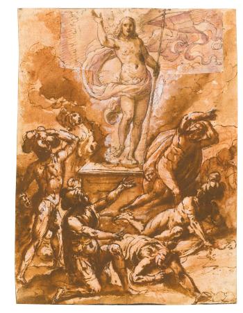 Recto And Verso: The Resurrection by 
																	Giovanni de Vecchi