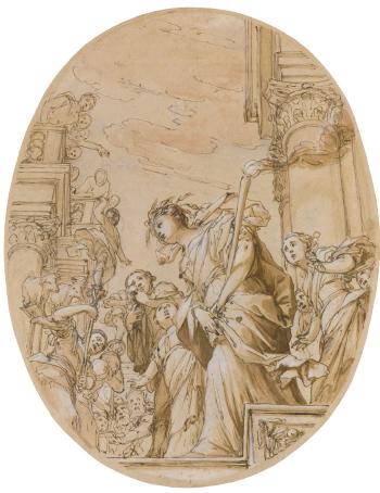Demeter Searching For Her Daughter, Persephone by 
																	Giuseppe Danedi