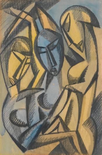 Trois Figures by 
																	Henri Gaudier-Brzeska
