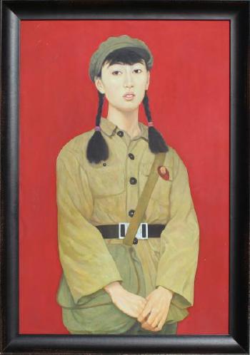 Mei Nu Hong Wei Bing (Chinese Red Guard Lady) by 
																			 Wang Li Huan