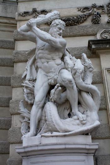 Hercules and the Hydra by 
																			Edmund Hofmann von Aspernburg