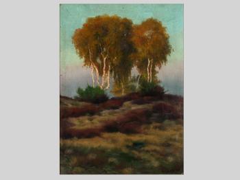 Heathland With Birches by 
																			Hugo Wilhelm Georg Kocke