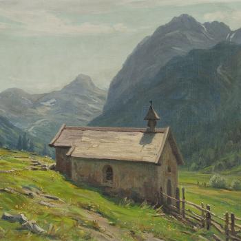 Chapel In Karwendel by 
																			Hugo Wilhelm Georg Kocke