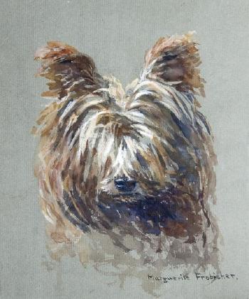 Portrait of a terrier by 
																	Lucy Marguerite Frobisher